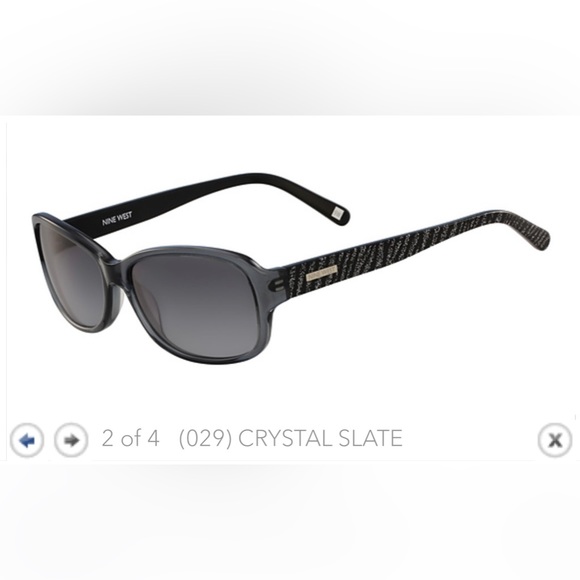 Nine West NW588S (Sun) Sunglasses - Crystal Slate - Picture 1 of 11